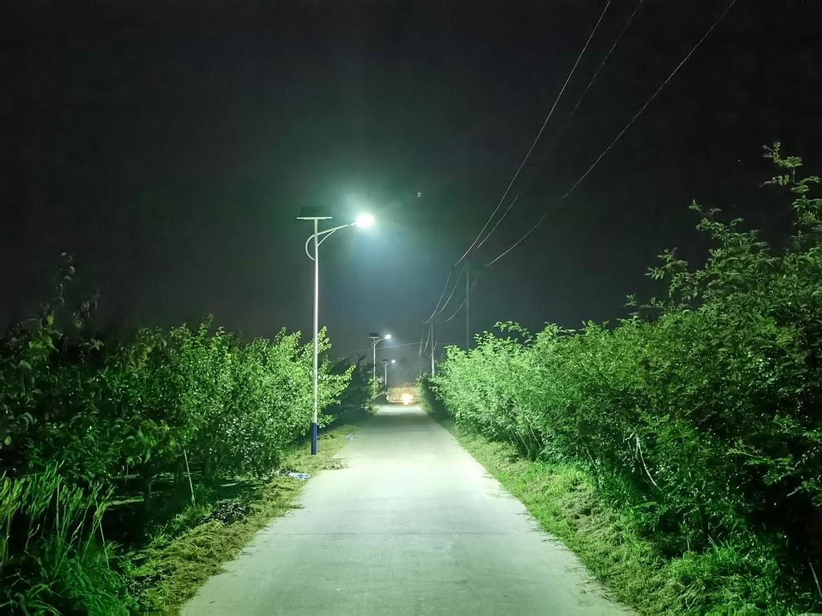 【我为群众办实事】韦庄镇东庄子村：安装新路灯 照亮出行路